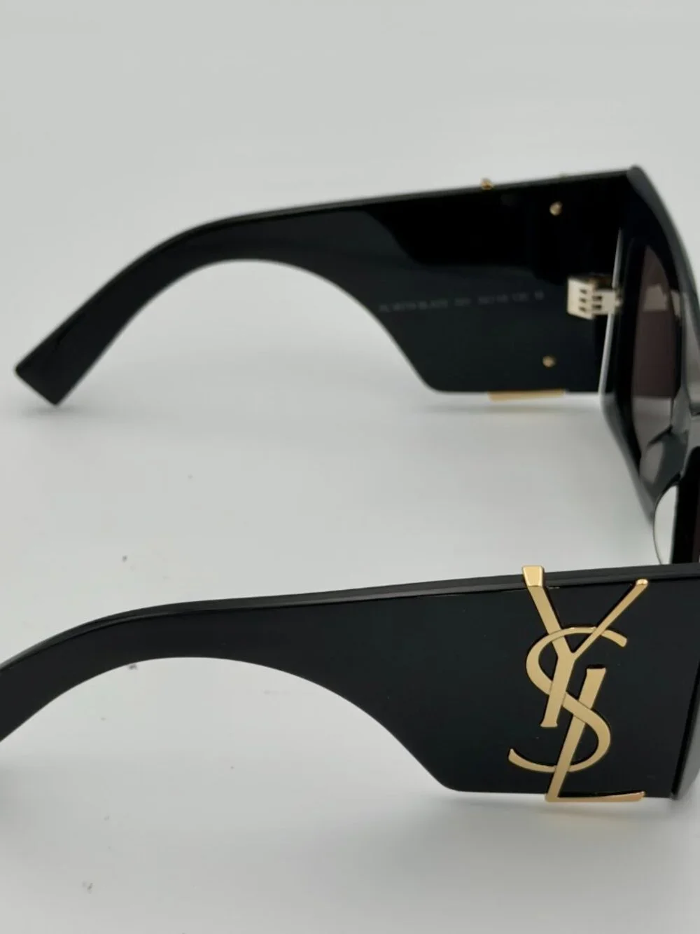 Saint Laurent SL M119 BLAZE 001 Black Gold Sunglasses 54mm YSL w/ Case